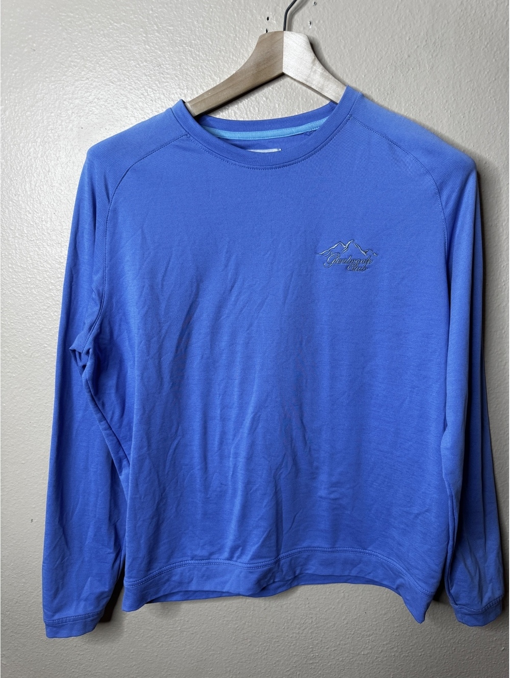 Peter Millar Glenbrook Club Golf Pullover Blue Long Sleeve Size M